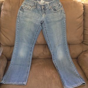 0 short Maurices light blue slight flare jeans